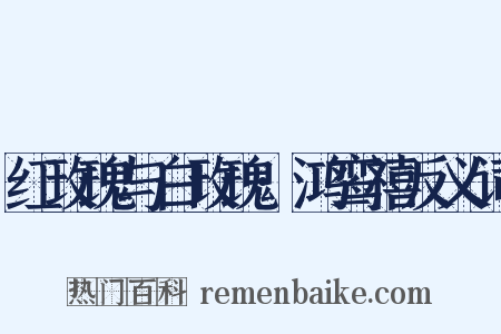 红玫瑰与白玫瑰·鸿鸾禧反义词是什么意思的图片